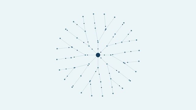 Radial inference network routing luminous data packets in research ice