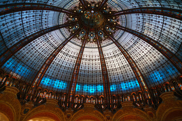 Galeries Lafayette - Boulevard Haussmann in the 9th arrondissement of Paris © Tim