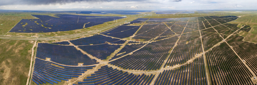 Solar Panels covering vast land
