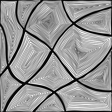 Abstract, Doodle, abstract lines with no fixed form combine to create images, complex patterns, shell motifs, carpet designs, print patterns, wallpaper, fabric, covers.