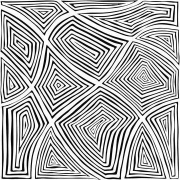 Abstract, Doodle, abstract lines with no fixed form combine to create images, complex patterns, shell motifs, carpet designs, print patterns, wallpaper, fabric, covers.