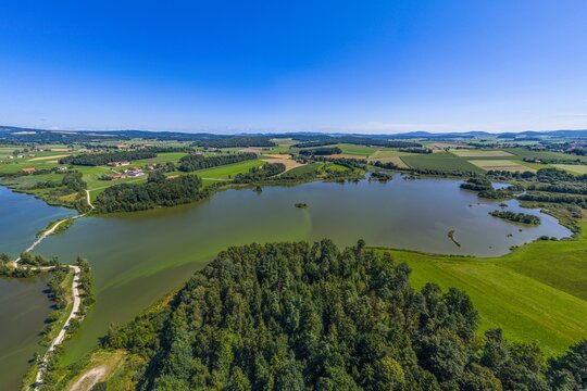 Herrliche Landschaft im Naturpark Oberer Bayerischer Wald rund um den Drachensee bei Furth im Wald