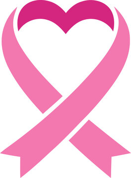 Pink Breast Cancer Awareness Ribbon Symbol for Women Healthcare Support and Medical Campaign