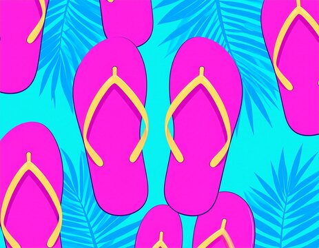 flip flops vector illustration