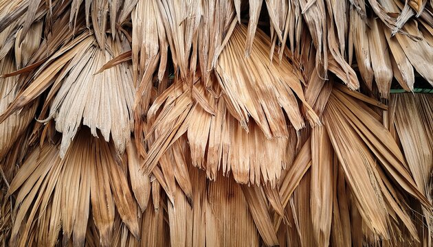 thatched dry texture or background and make roofs or wall house