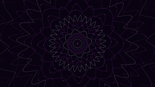 Sahasrara Crown Chakra Violet Lotus Pattern