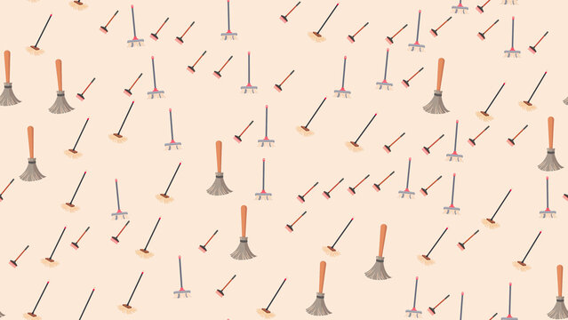 Broom and Mop Pattern