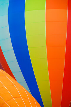 colorful  pattern on hot air balloons close up seamless background