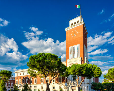 Palazzo Di Citt&agrave; Clock Tower Pescara Italy