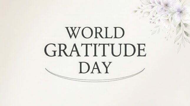 Celebrating world gratitude day a time for reflection appreciation and recognizing the positive impacts of kindness and thankfulness in our daily lives and