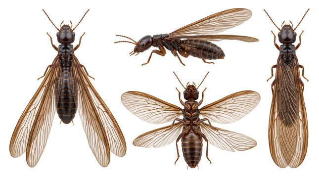 Dark Winged Termite Swarmer Insect