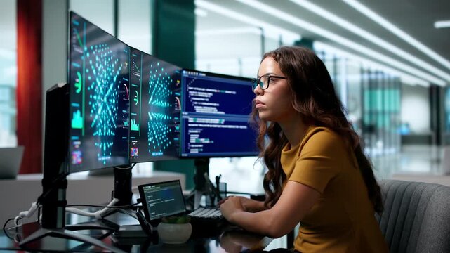 Data Scientist Analyzing Neural Network Models