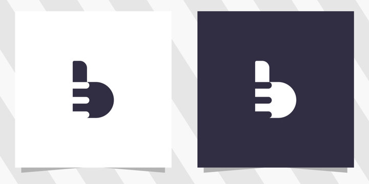 letter eb be logo design vector