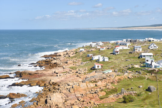 Panorama of the Off-Grid Village of Cabo Polonio in Uruguay as Seen From Lighthouse