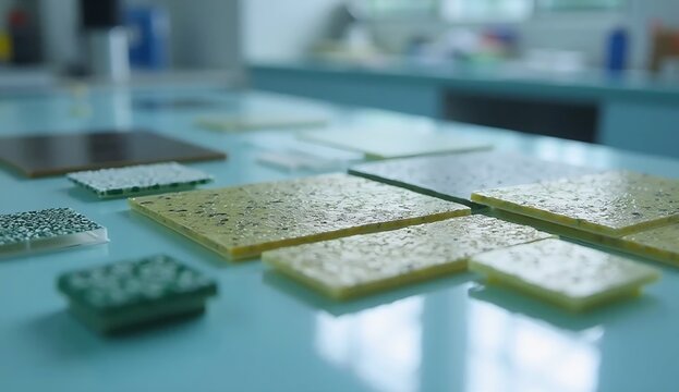 Biodegradable electronic substrates made from natural fiber composites, exploring sustainable materials for future flexible electronics