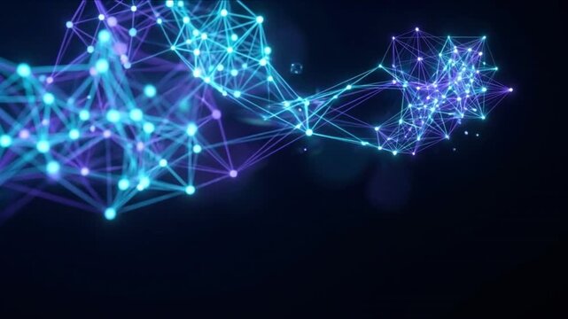 量子神経シナプスネットワークが結合し光信号を伝送するサイバー空間映像
