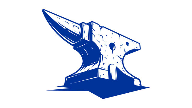 A heavy metal blacksmith tool forged for shaping iron and steel through hard labor in a traditional workshop setting showcasing durable craft equipment for industrial manufacturing and