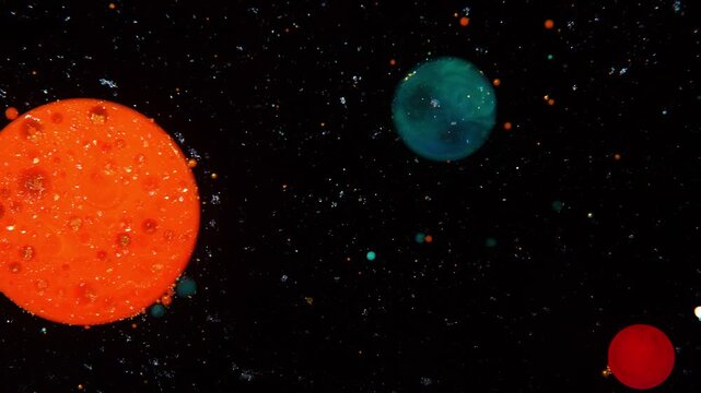 abstract planets of the solar system
