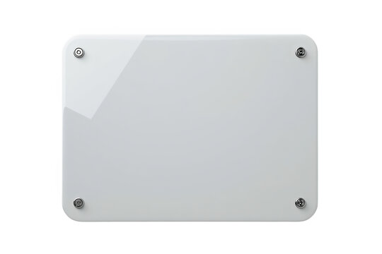 Minimal frosted gray acrylic board clean background asset