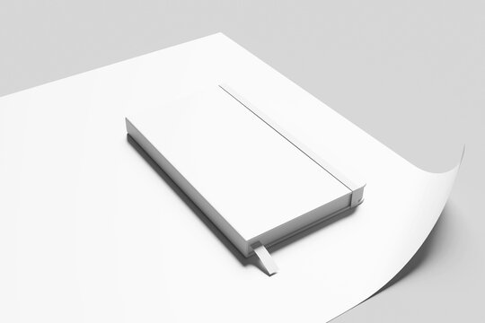 Blank Notebook Mockup - 3D Illustration