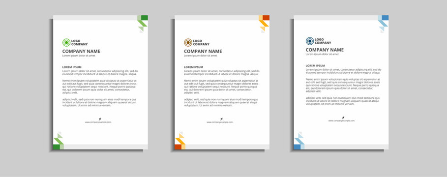 modern corporate letterhead template design
