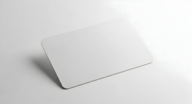 Blank Rectangular Card Mockup Isolated on a Clean Background Emphasizing Minimalist Design and Versatile Use for Business or Promotional Projects