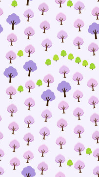Stylized trees pattern