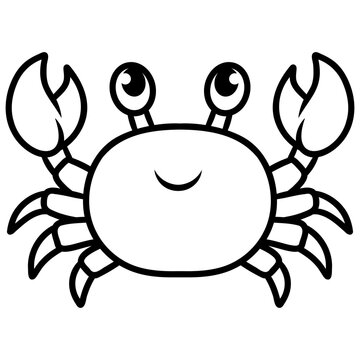 Crab Icon Illustration