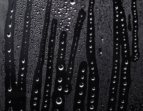 rain drops on the window on black background drops overlay effects drops of water wet rain splash realistic pure droplets condensed texture water drops on black background
