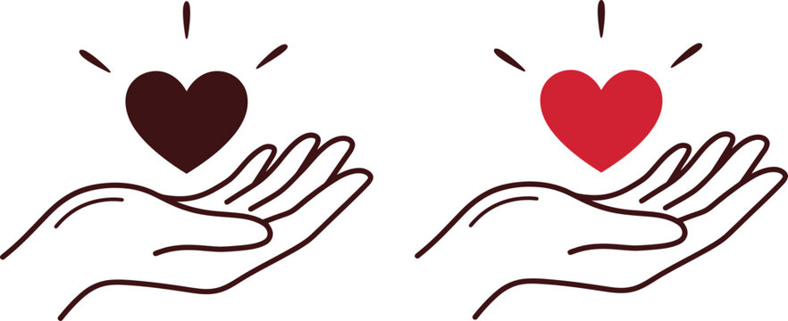 Love Heart Symbol with Open Hands