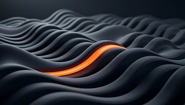 Lava flowing from volcanic rock surface