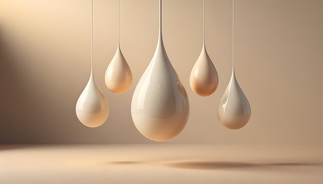 Modern teardrop pendant light fixtures hanging