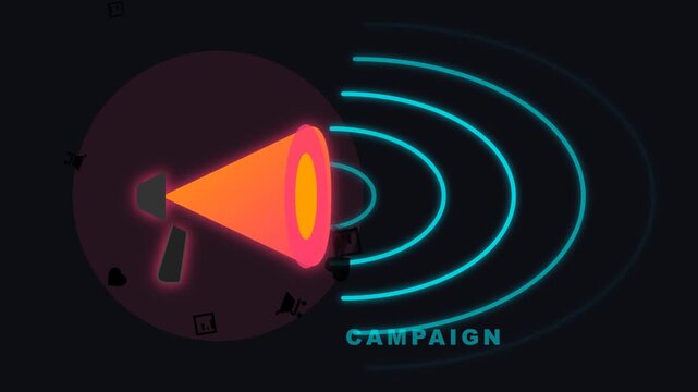 Space Shuttle Launch and Digital Camera Lens Flare with Futuristic Technology Target Icon and Glowing 3D Interface Design
