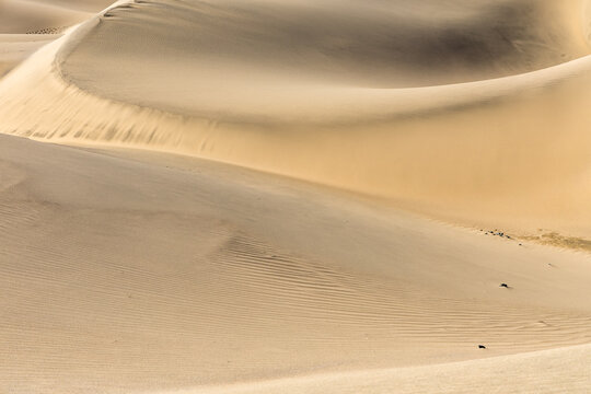 Gran Canaria Maspalomas sand dunes desert background on Canary islands in Spain