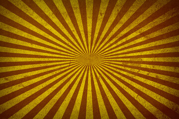 Obraz premium Color abstract vintage sunburst background with radial rays, grunge texture and vintage retro style. Dynamic wallpaper design for posters, websites, covers, banners and creative projects.