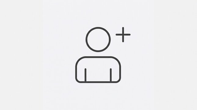 User with a Plus Sign