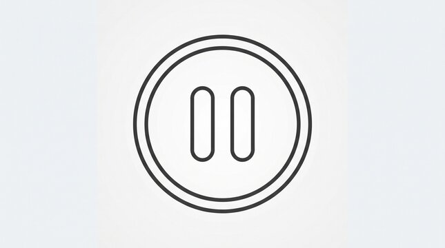 Pause Button in a Circle