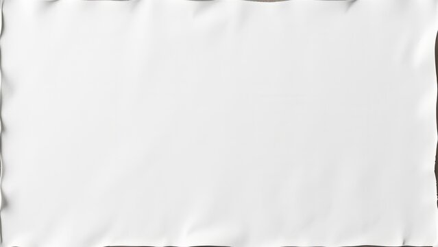 Blank white flag waving on wind banner mockup background