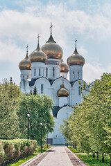Assumption Cathedral with golden domes in Yaroslavl, Russia © IrinaK