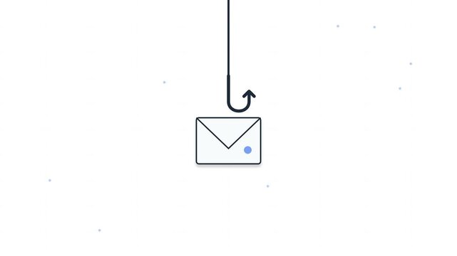 Cyber security icons and phishing concepts on white background