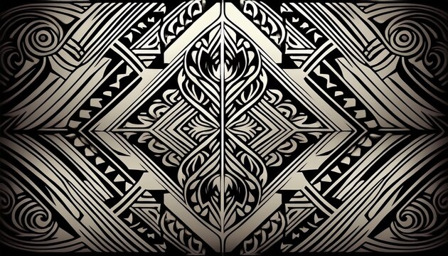maori geometric pattern tattoo design texture