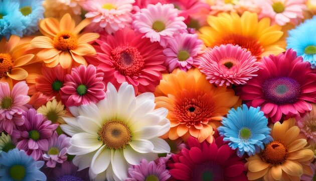 colorful summer flower background
