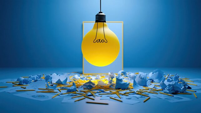 Bright idea emerges from chaos and discarded thoughts