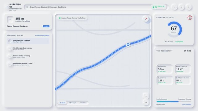 Dashboard interface design with futuristic glassmorphism elements and data analytics layout