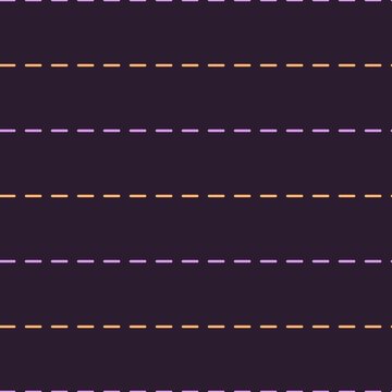 Seamless dashed lines pattern on dark background