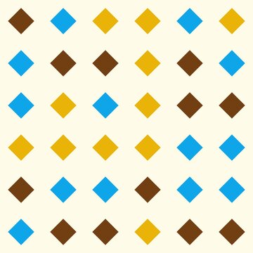 Geometric pattern with colorful diamonds
