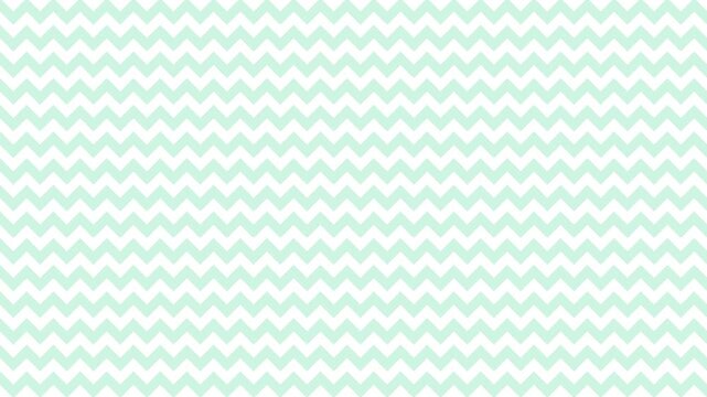 Seamless scrolling mint chevron zigzag pattern, looping animated background for video titles and streams, 4K 58 seconds