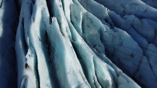 Breathtaking Aerial Drone Flight Over Skaftafellsjokull Glacier Tongue &ndash; Iceland