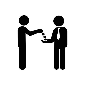 Direct Bribery Handout Corruption Icon