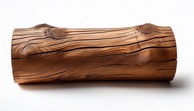 log wood isolate on white background